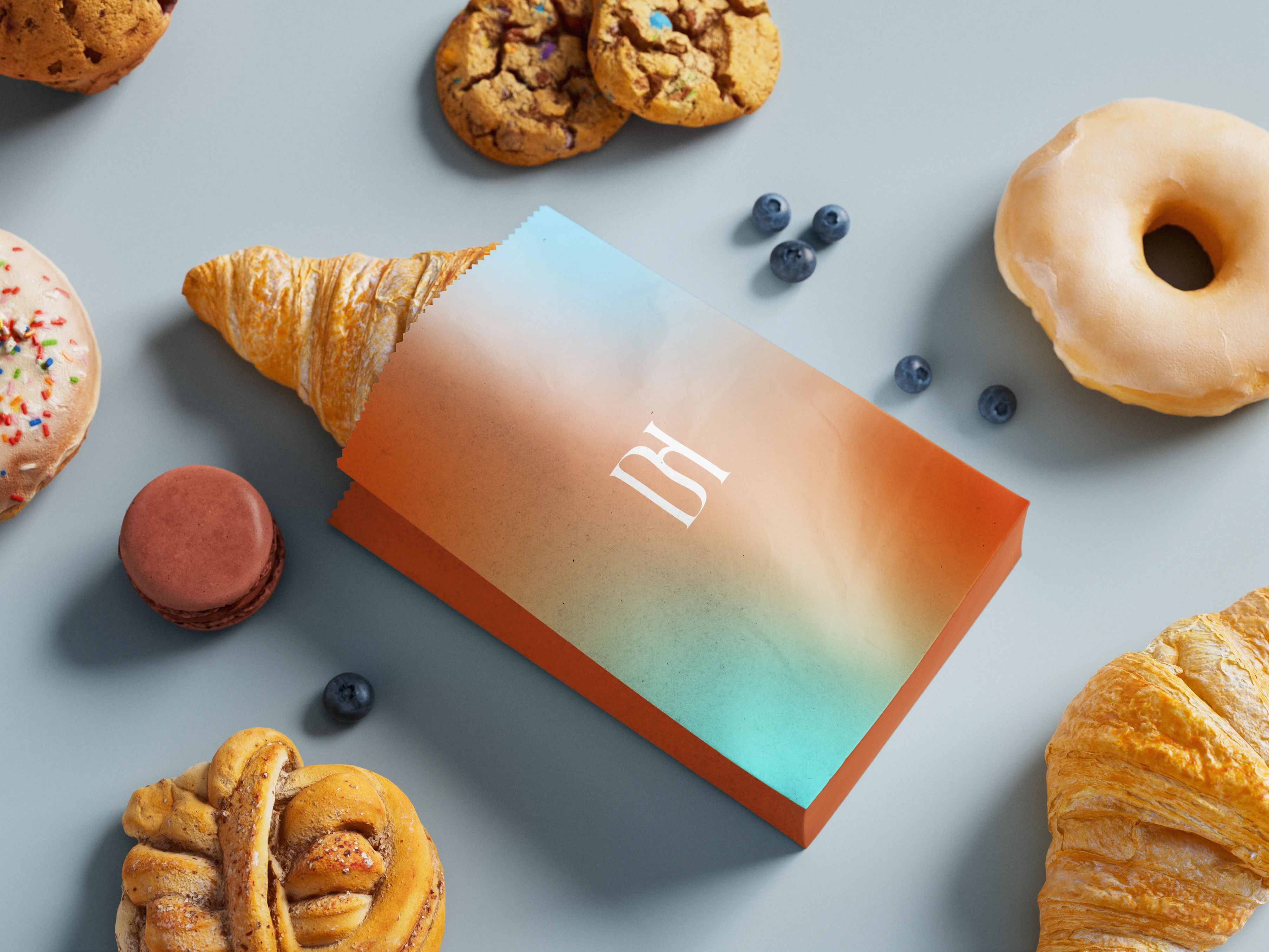 Sandwich packaging gradient variation